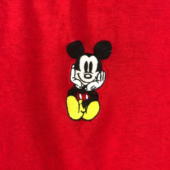 VINTAGE Mickey Inc Red Embroidered Tank - Picture 3 of 5